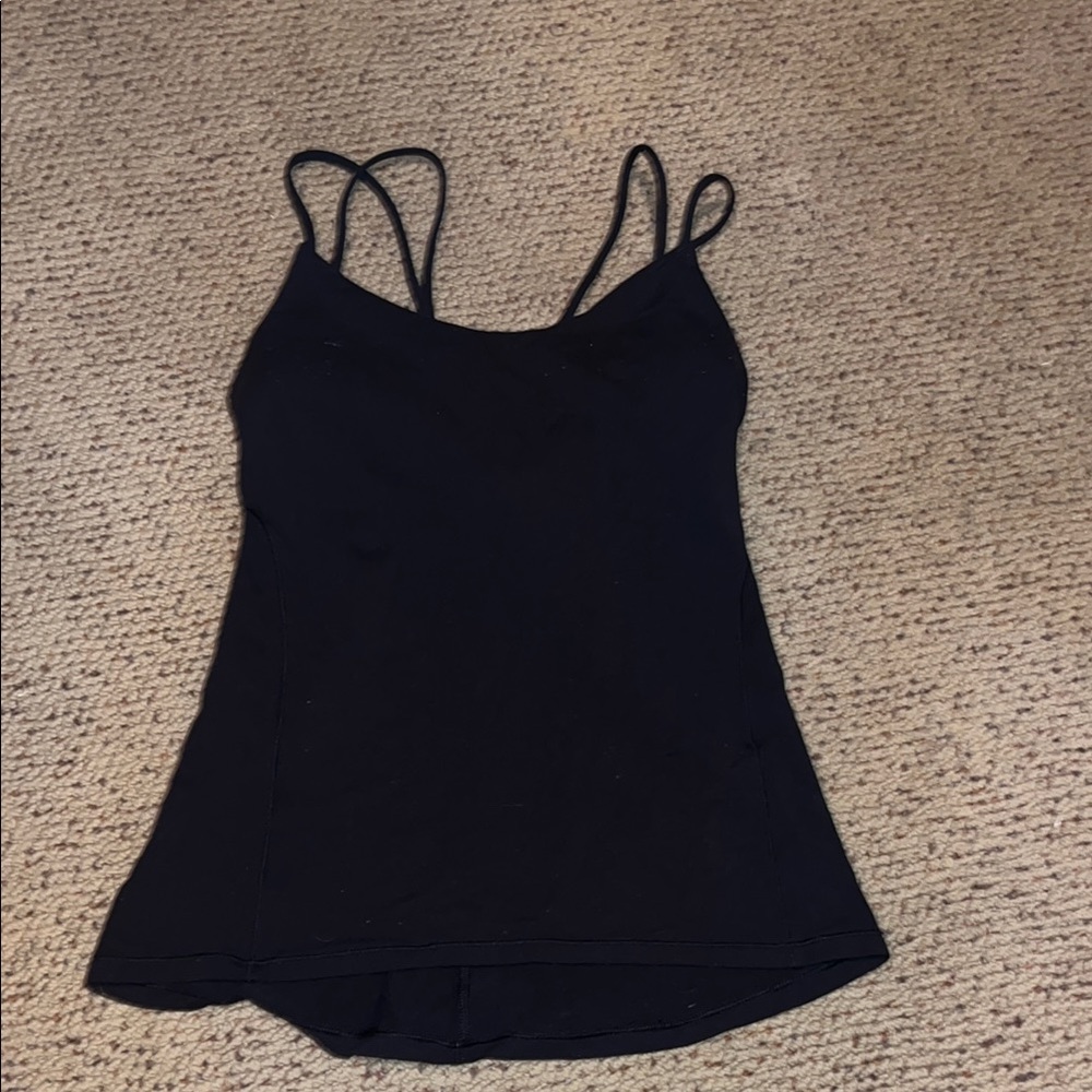Lululemon Black Spaghetti Strap Top